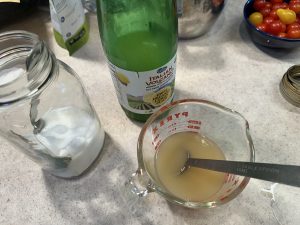 lemon juice and salt